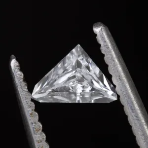 0.32ct TRILLION CUT LOOSE DIAMOND NATURAL SHIELD STRAIGHT EDGE TRIANGLE SHAPE