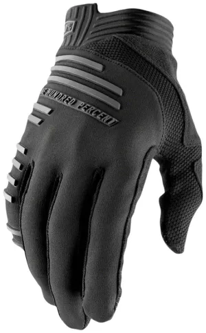 100% R-Core Gloves - Black, Full Finger, Men's, 2X-Large