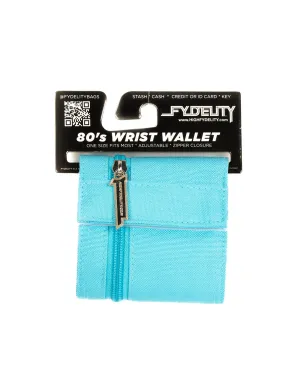 80's Wrist Wallet | Neon Blue