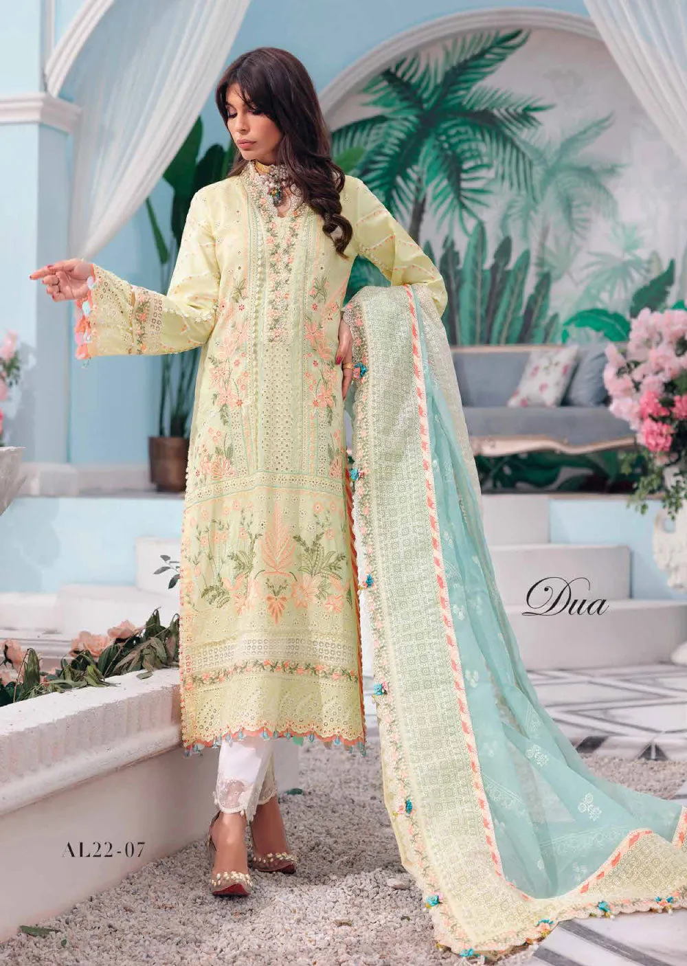 AL22-07 - Unstitched -  Afsana Luxury Lawn Collection by Anaya Chaudhry