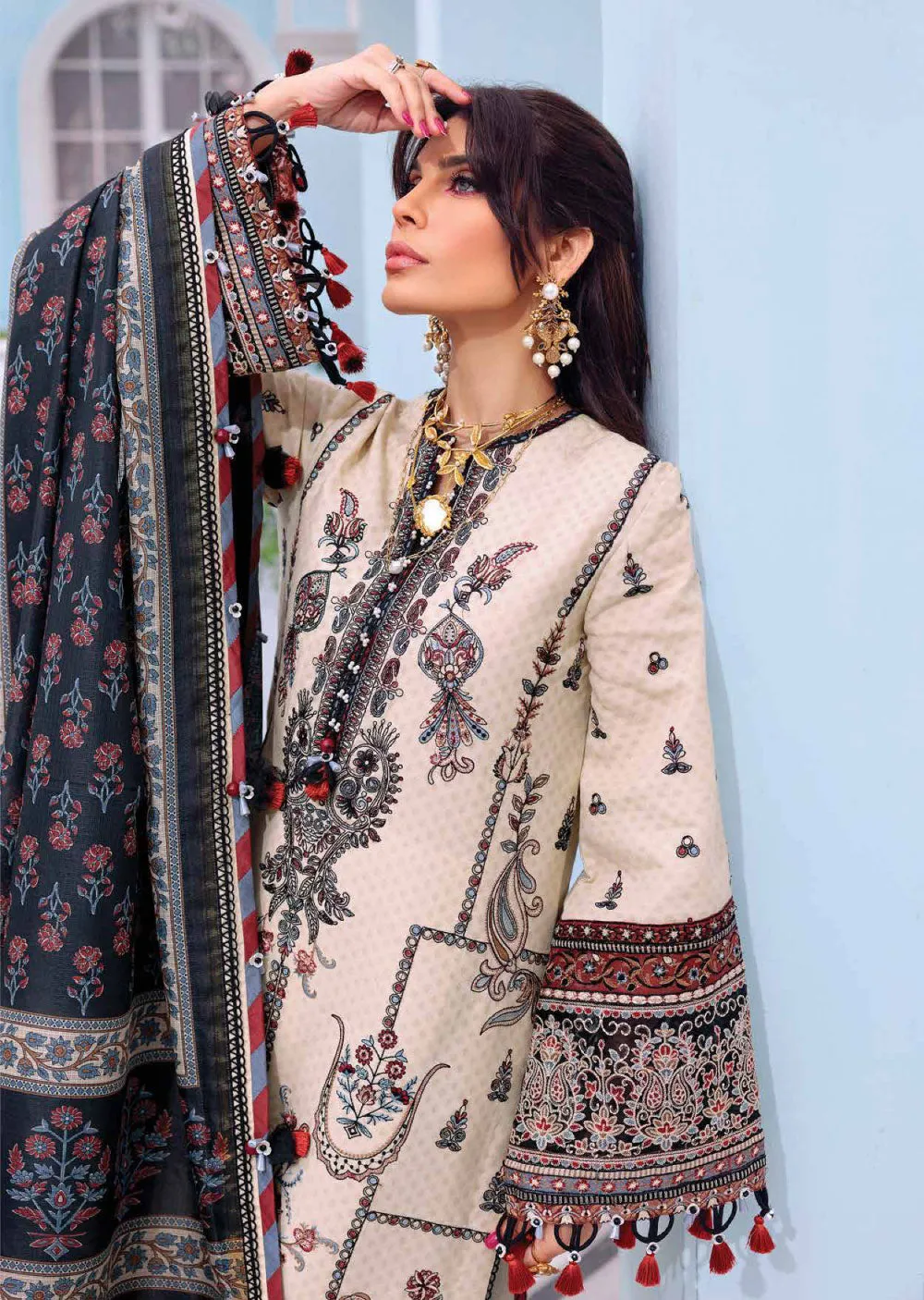 AL22-14 - Unstitched -  Afsana Luxury Lawn Collection by Anaya Chaudhry