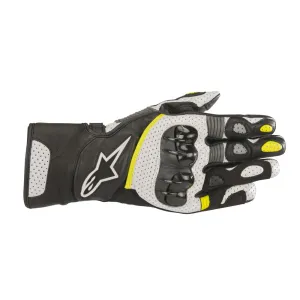 Alpinestars SP-2 v2 Gloves Black White & Yellow Fluo