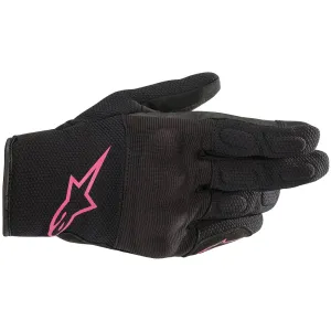 Alpinestars Stella S Max Drystar Motorcycle Gloves Black Fuchsia