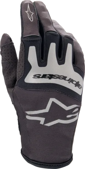 ALPINESTARS TECHSTAR GLOVES BLACK/BRUSHED SILVER