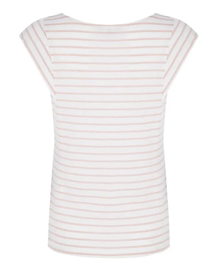 Antique Pink Mono Stripe Top