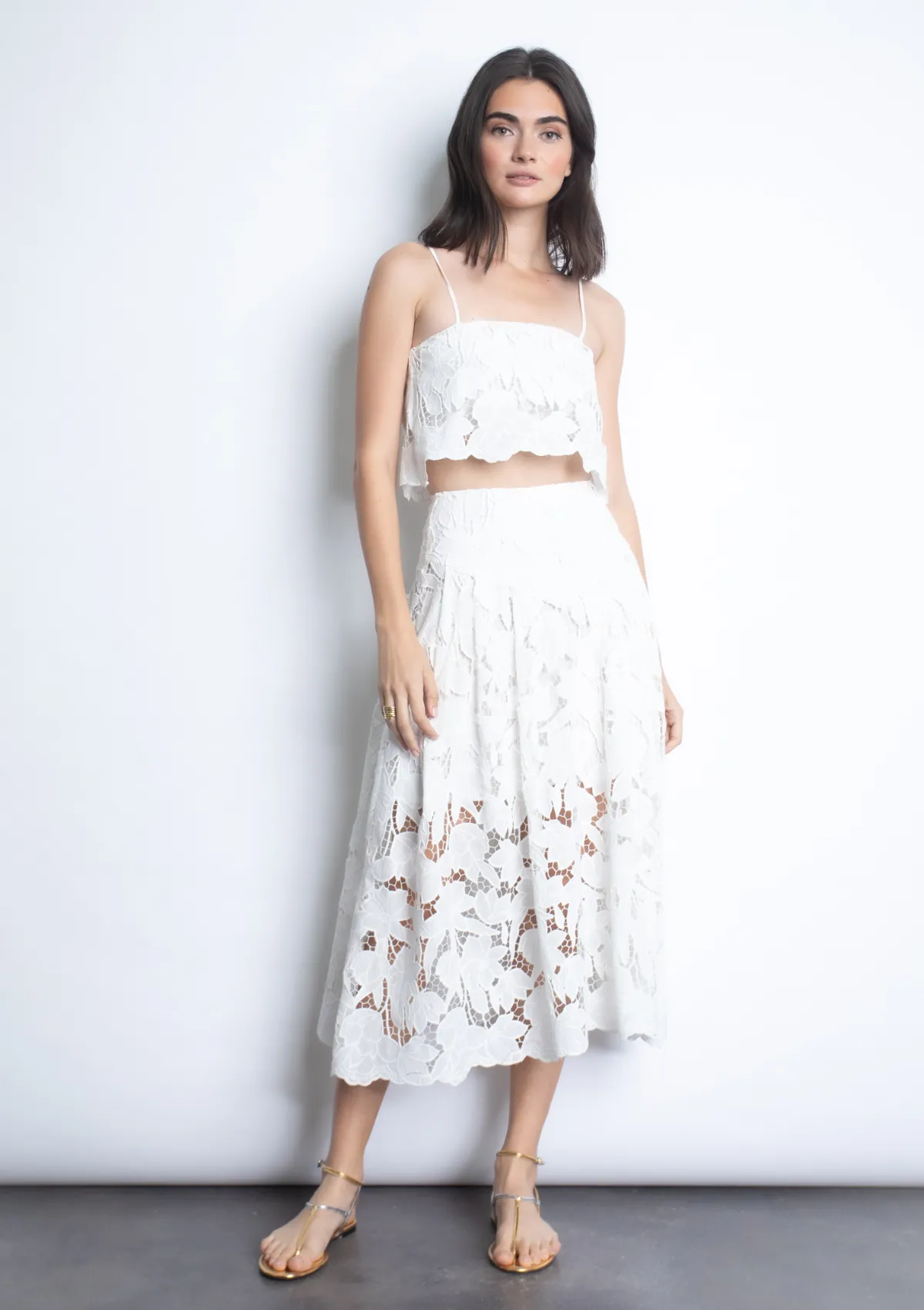 Artemisa Lace Skirt - White