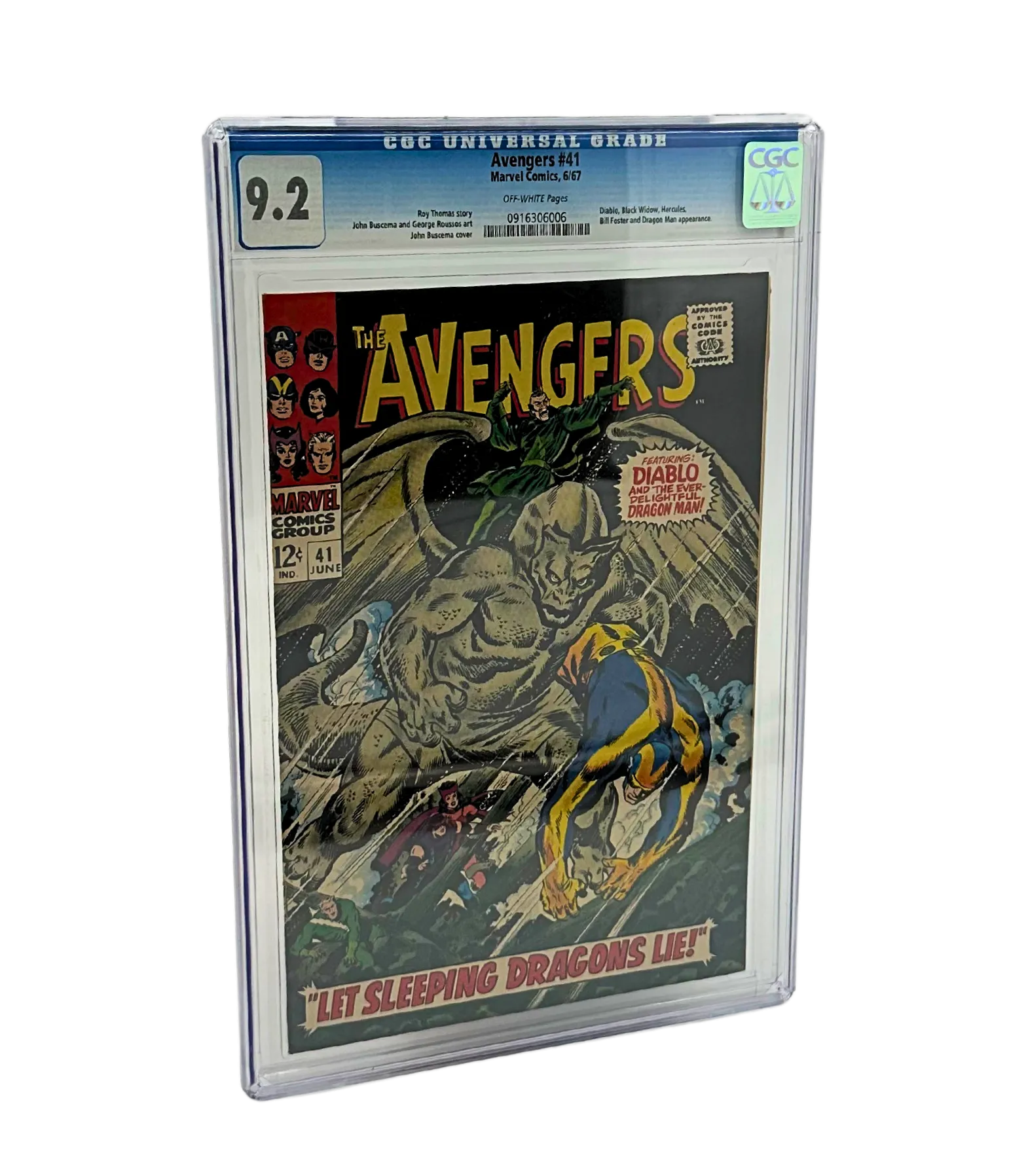 Avengers #41 June 1967 CGC Graded 9.2 Comic