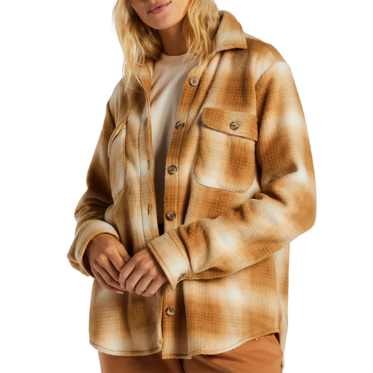 Billabong Women's A/Div Forge Fleece Flannel Shacket