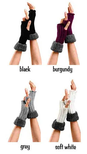 Bugie Teens & Ladies Fingerless Knitted Gloves