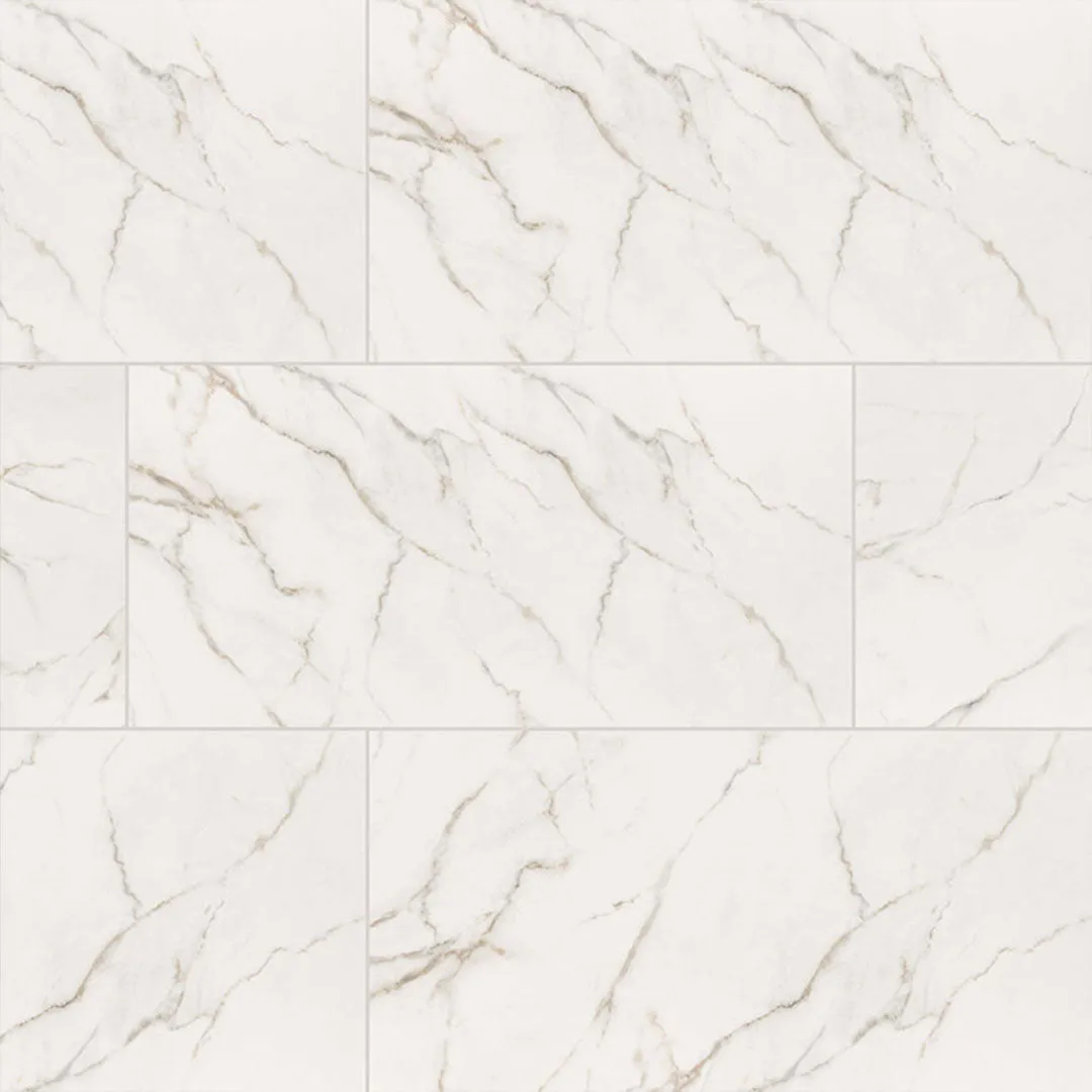 Calacatta Lucca Polished, 12" x 24" - Porcelain Tile