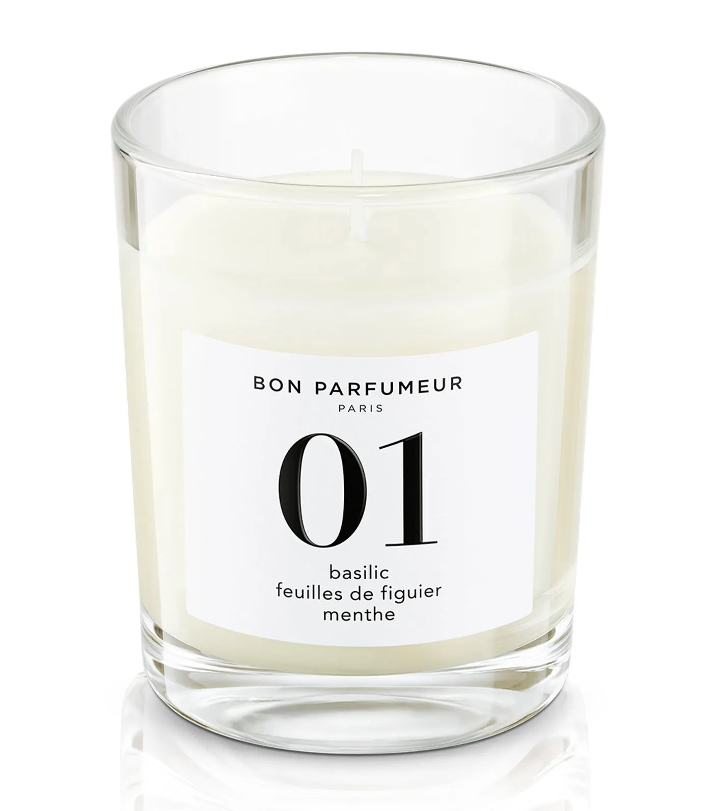 Candle no. 01 : basil, fig leaves, mint