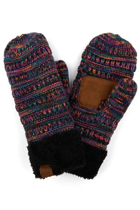 CC Crafted Multi Color Mittens - 2 Sizes