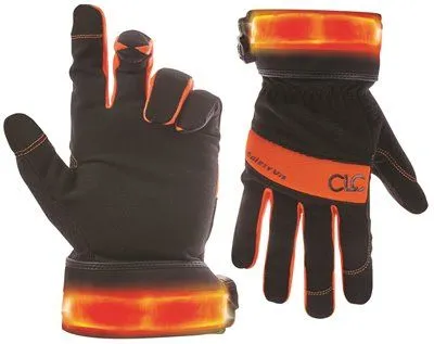 Clc Safety Viz Illuminated Gloves Large