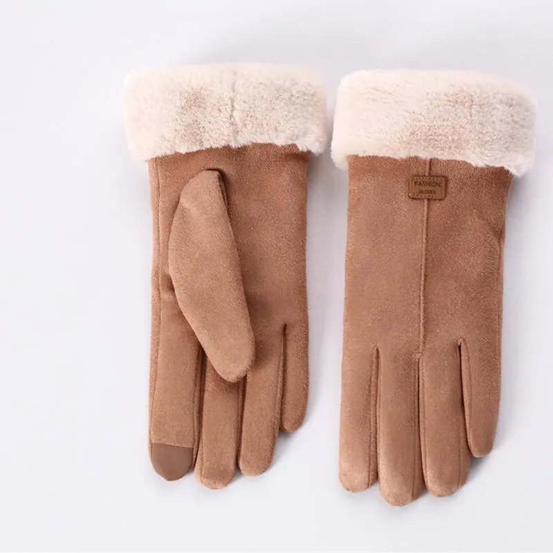 Cozy And Stylish Plush Touch Sensitive Winter Gloves