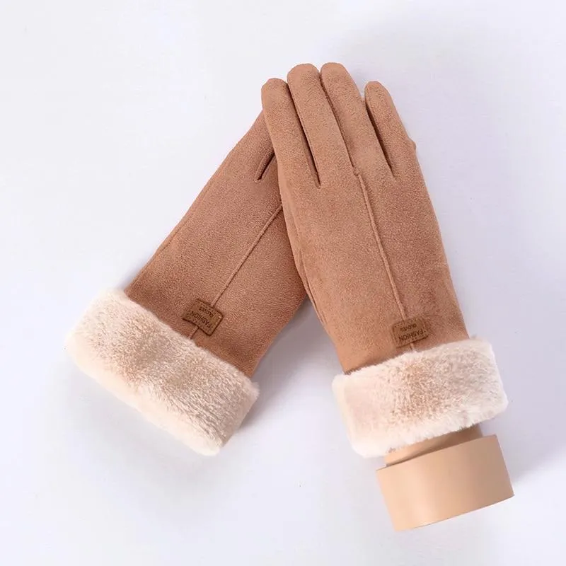 Cozy And Stylish Plush Touch Sensitive Winter Gloves