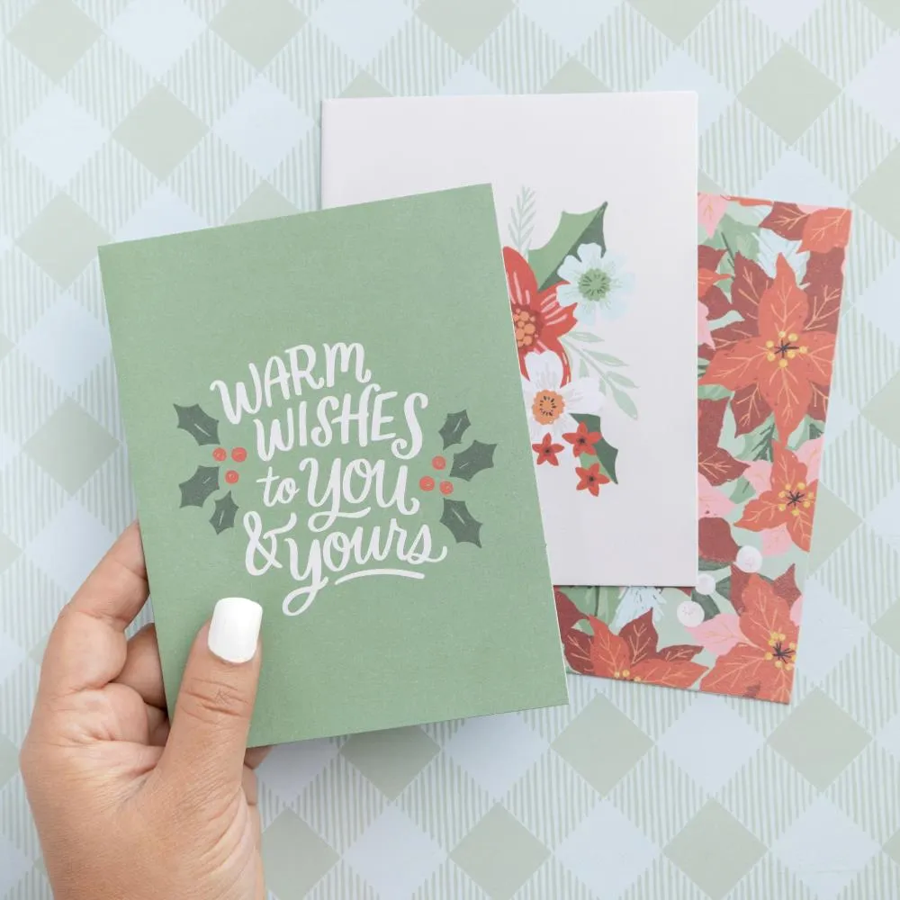 Crate Paper A2 Cards with Envelopes 40/Box - Mittens & Mistletoe*