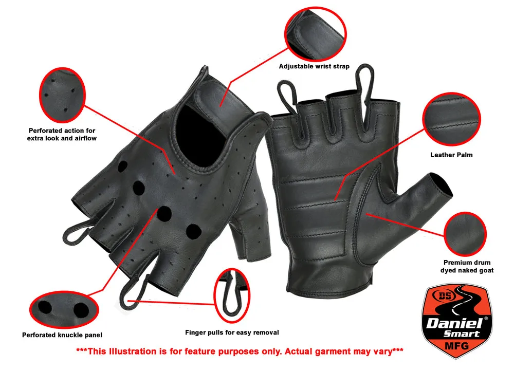 DS62 Premium Perforated Fingerless Glove