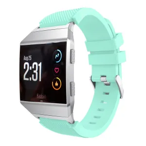 Fitbit Ionic twill texture silicone watchband with connector- Cyan