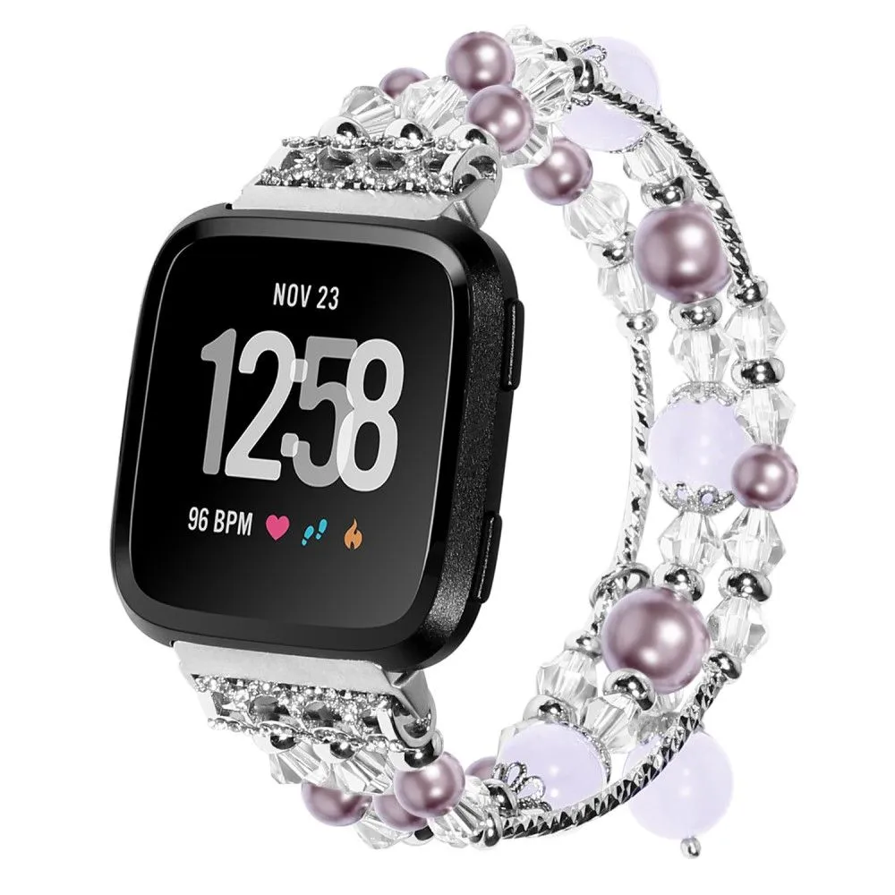 Fitbit Versa 2 / Versa Lite stylish agate watch strap - Purple