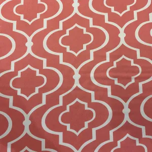 Gatsby Print (Lamour) Wholesale Fabric in Coral