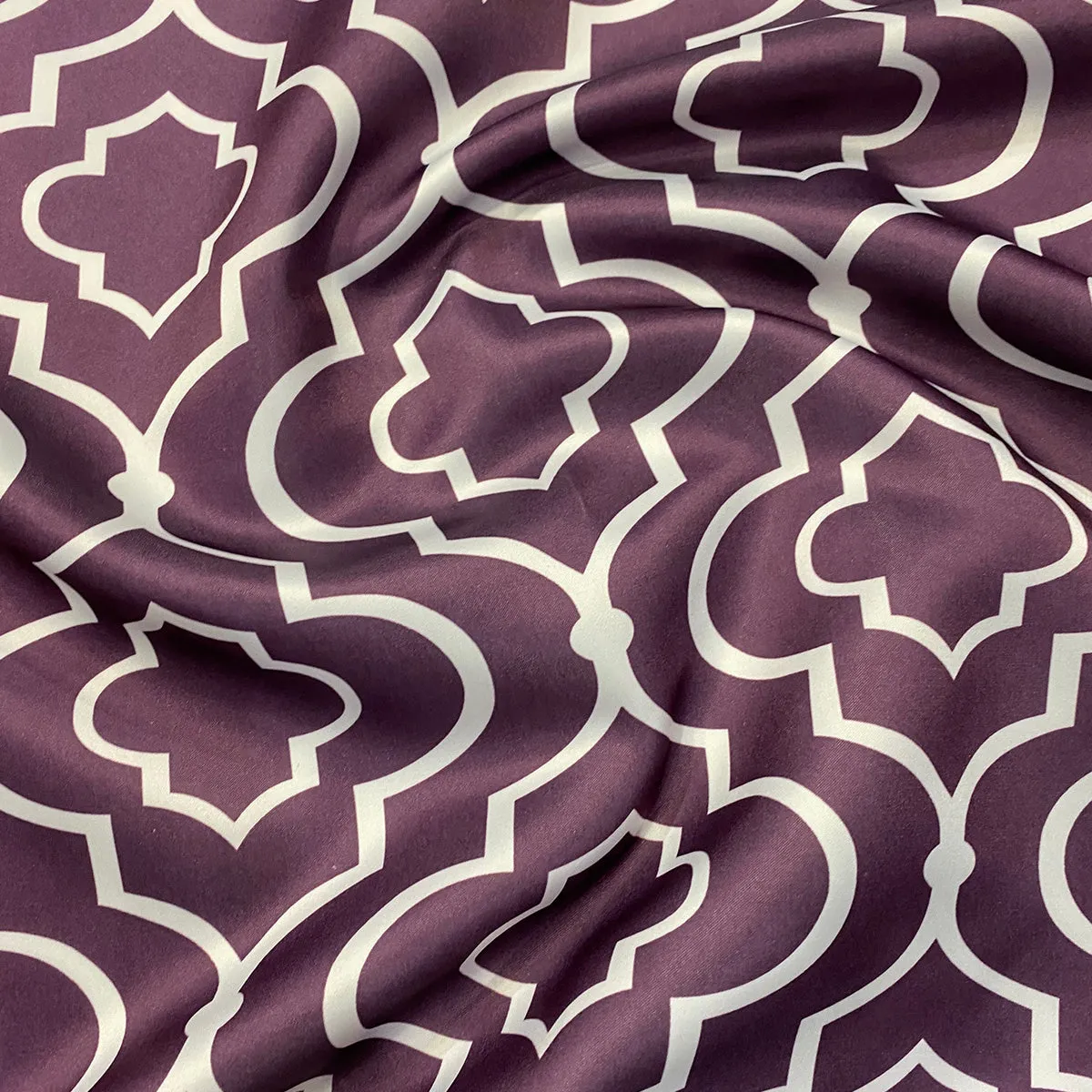 Gatsby Print (Lamour) Wholesale Fabric in Plum