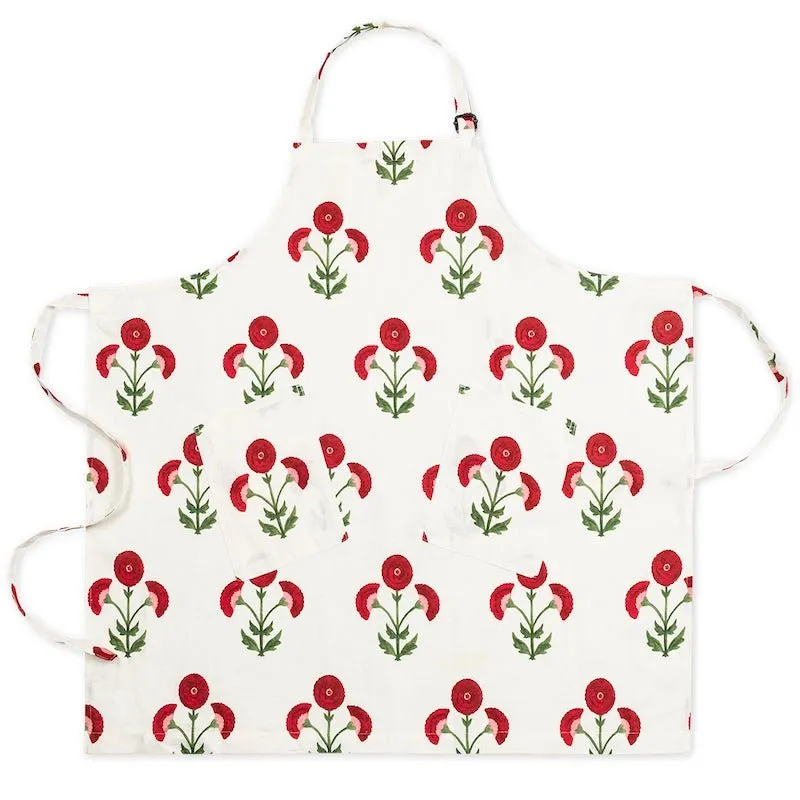 Gisele Scarlet Red Apron by Matouk Schumacher