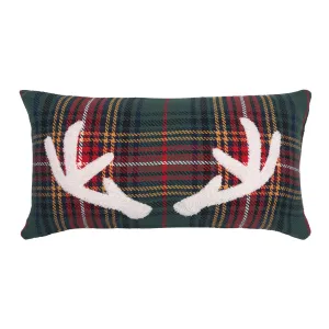 Green Lennox Antlers Pillow