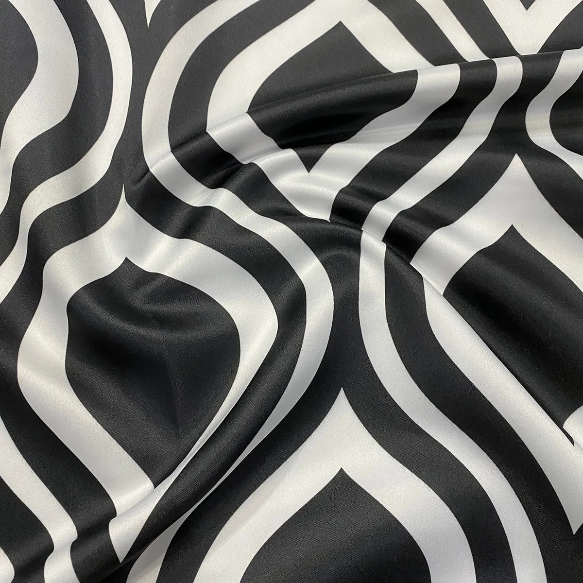 Groovy Print (Lamour) Wholesale Fabric in Black