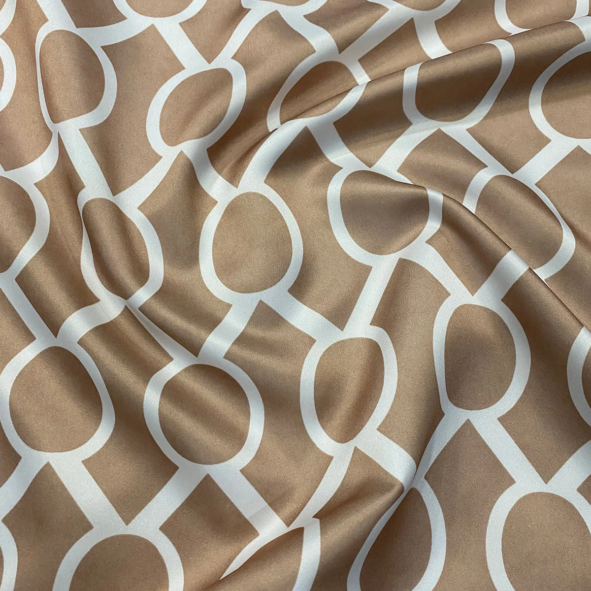 Halo Print (Lamour) Wholesale Fabric in Taupe