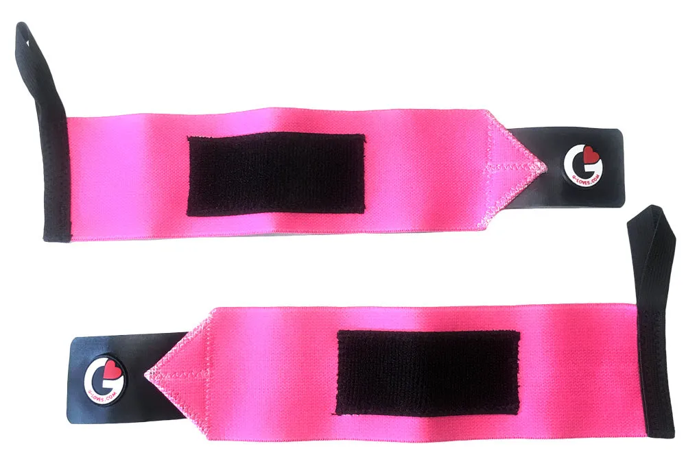 Hot Pink wrist wraps