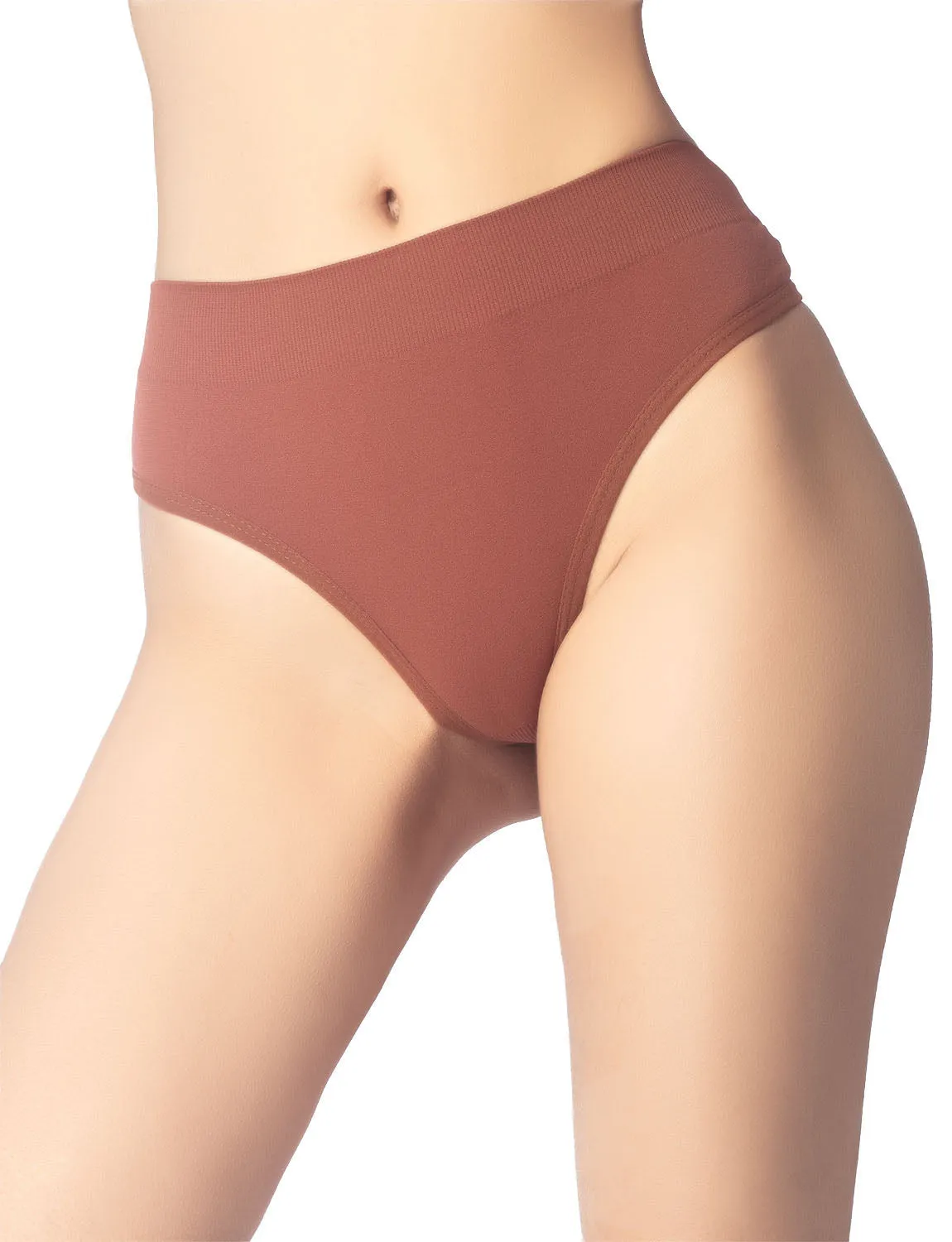 iB-iP Women's Soft Comfort Stretch Thongs Nude Fashion Undies Ladies Tanga Panties