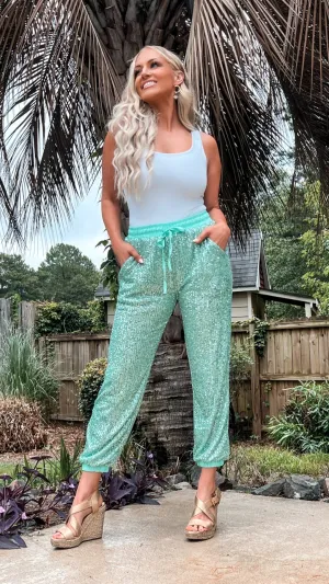 Jasmine Sequin Joggers