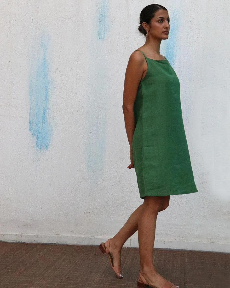 Lana Handwoven Linen Dress - Breathe