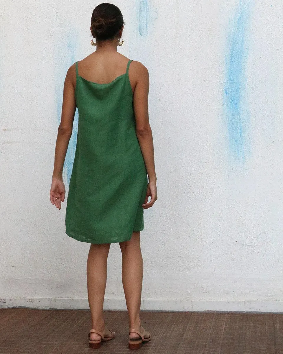 Lana Handwoven Linen Dress - Breathe