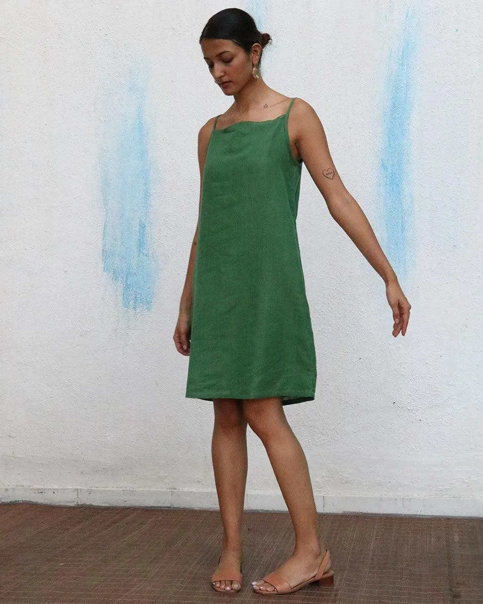 Lana Handwoven Linen Dress - Breathe