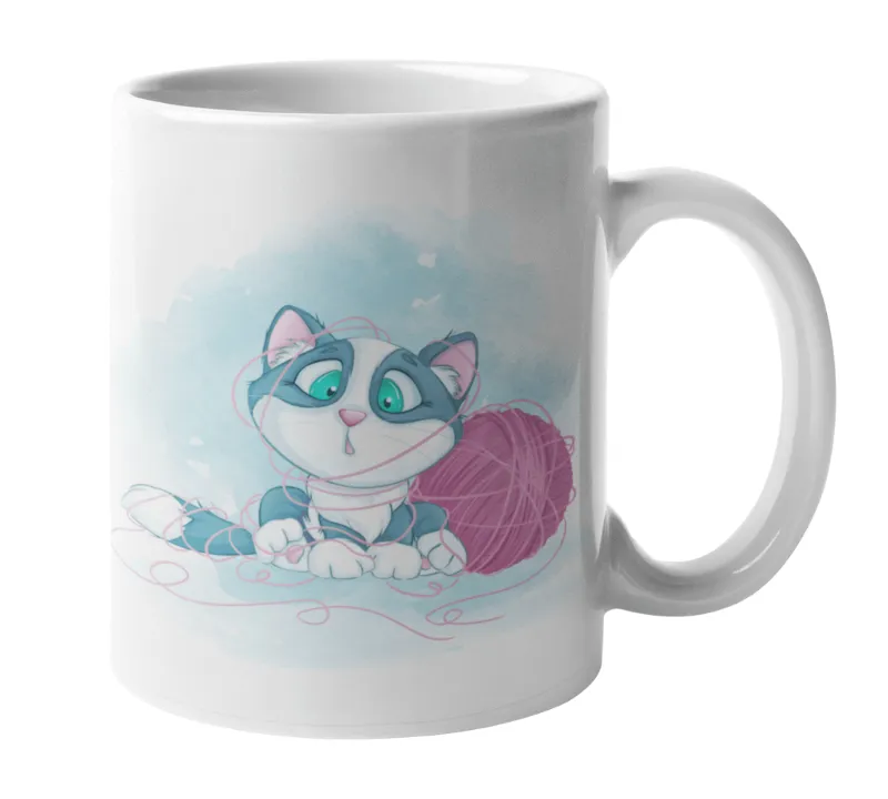 Mittens the Kitten Cat Mug