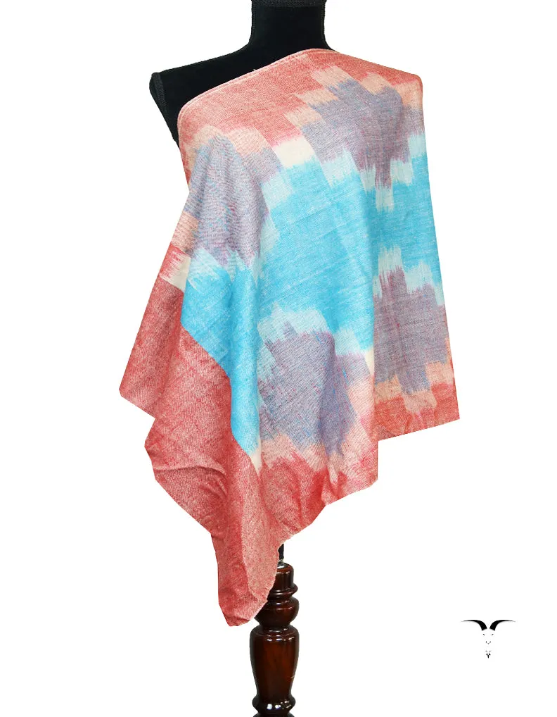 multicoloured ekat pashmina stole 8487