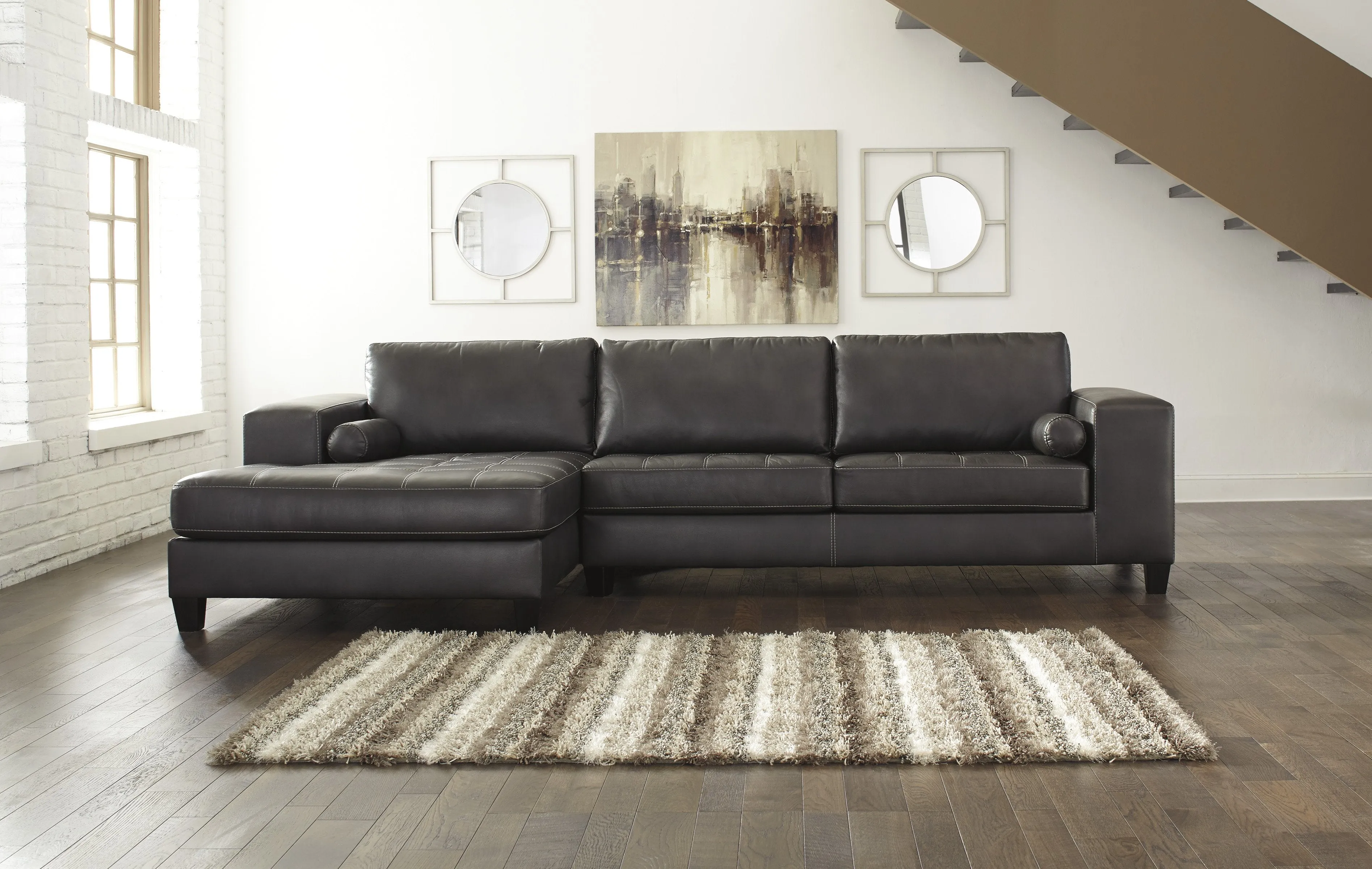 Nokomis Charcoal LAF Sectional