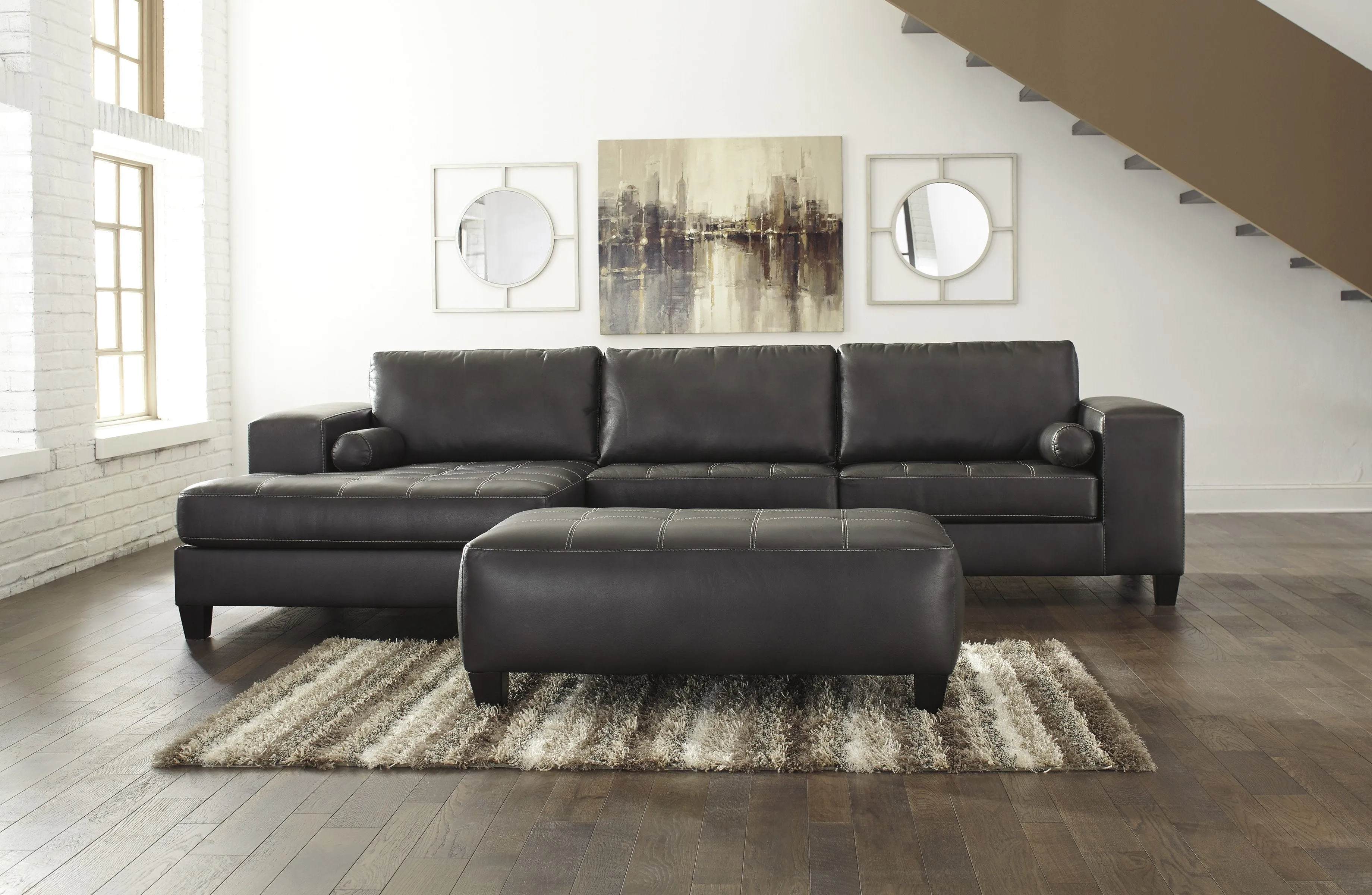 Nokomis Charcoal LAF Sectional