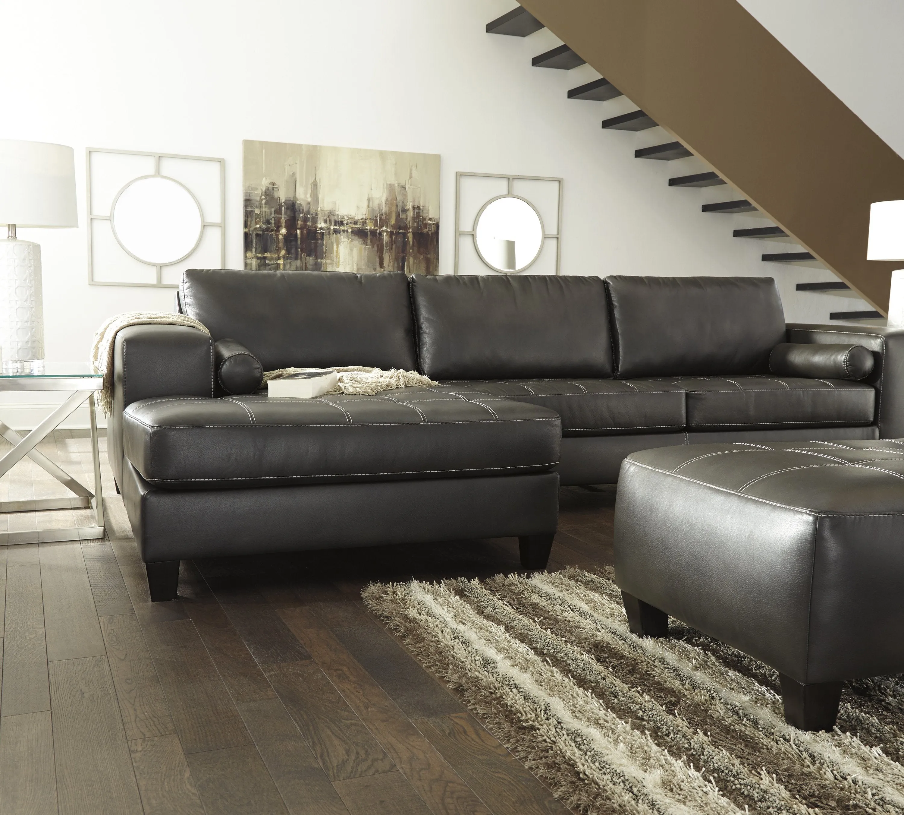 Nokomis Charcoal LAF Sectional