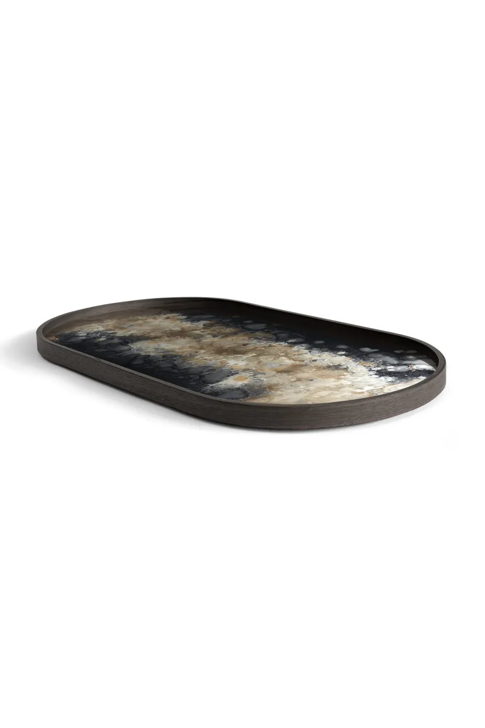 Oblong Glass Tray | Ethnicraft Black Organic