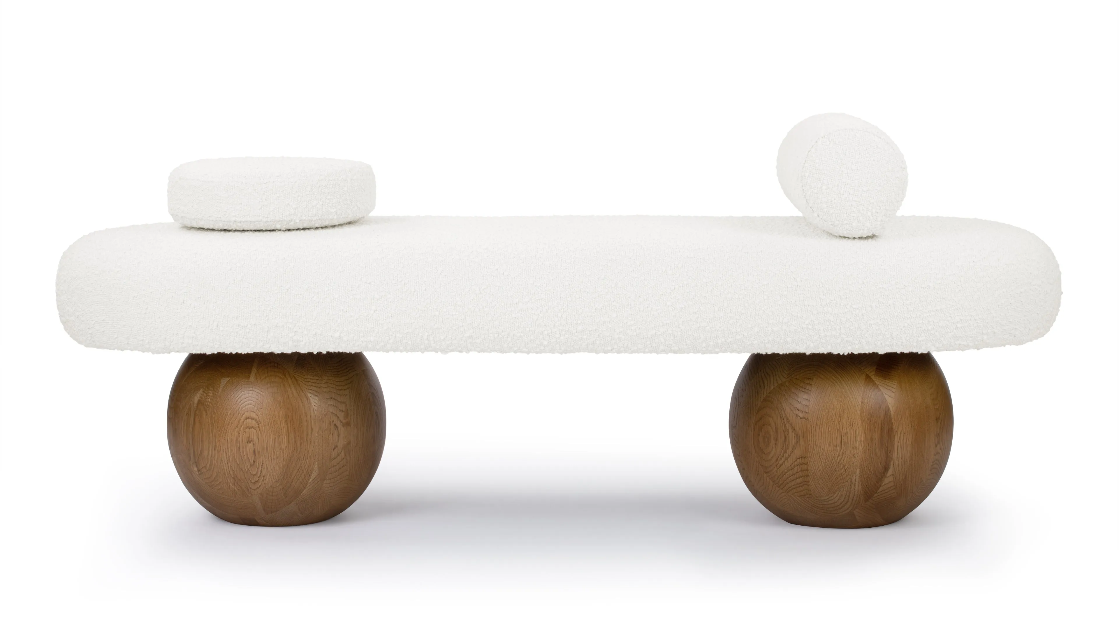 Odell - Odell Bench, Warm White Boucle