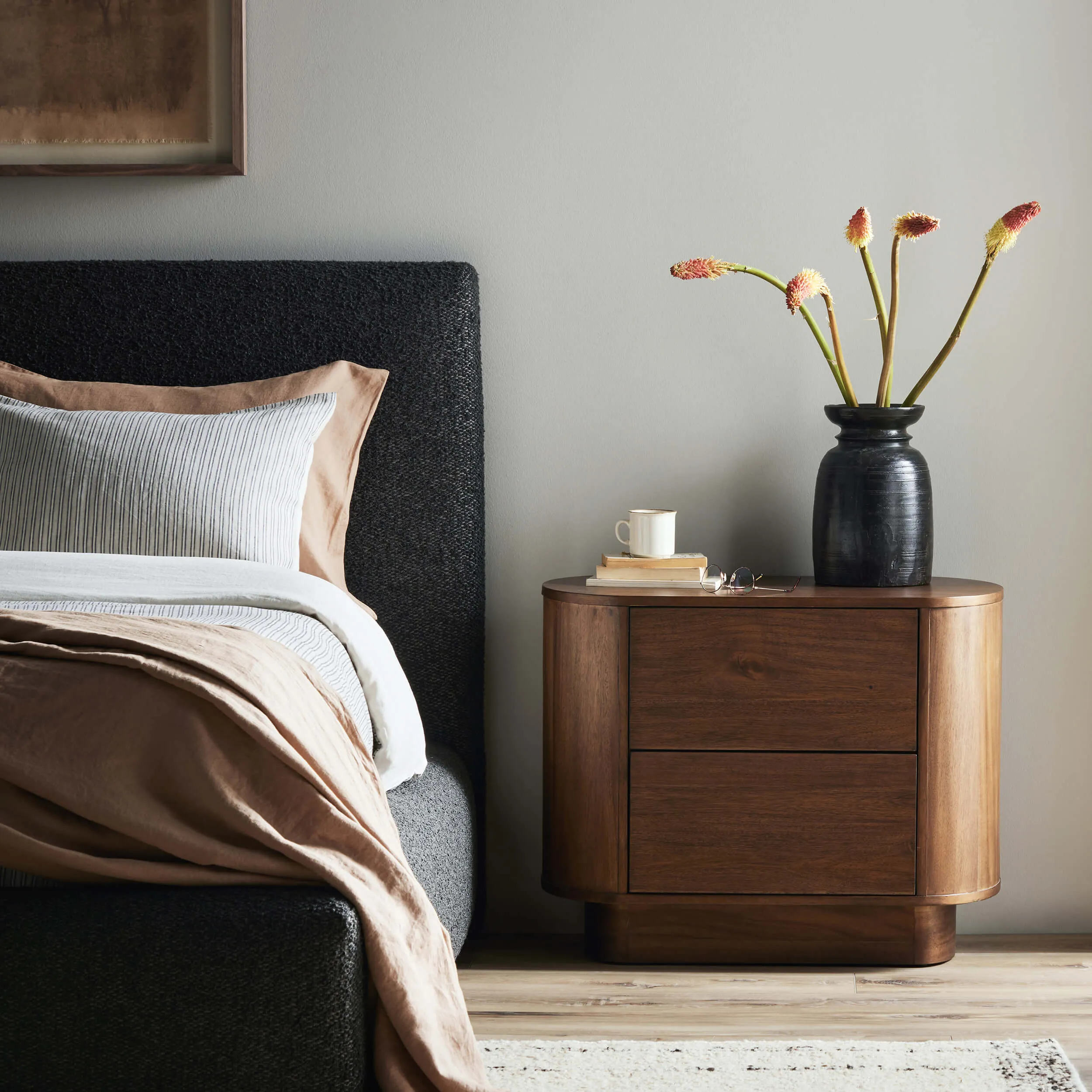 Paden Nightstand, Seasoned Brown