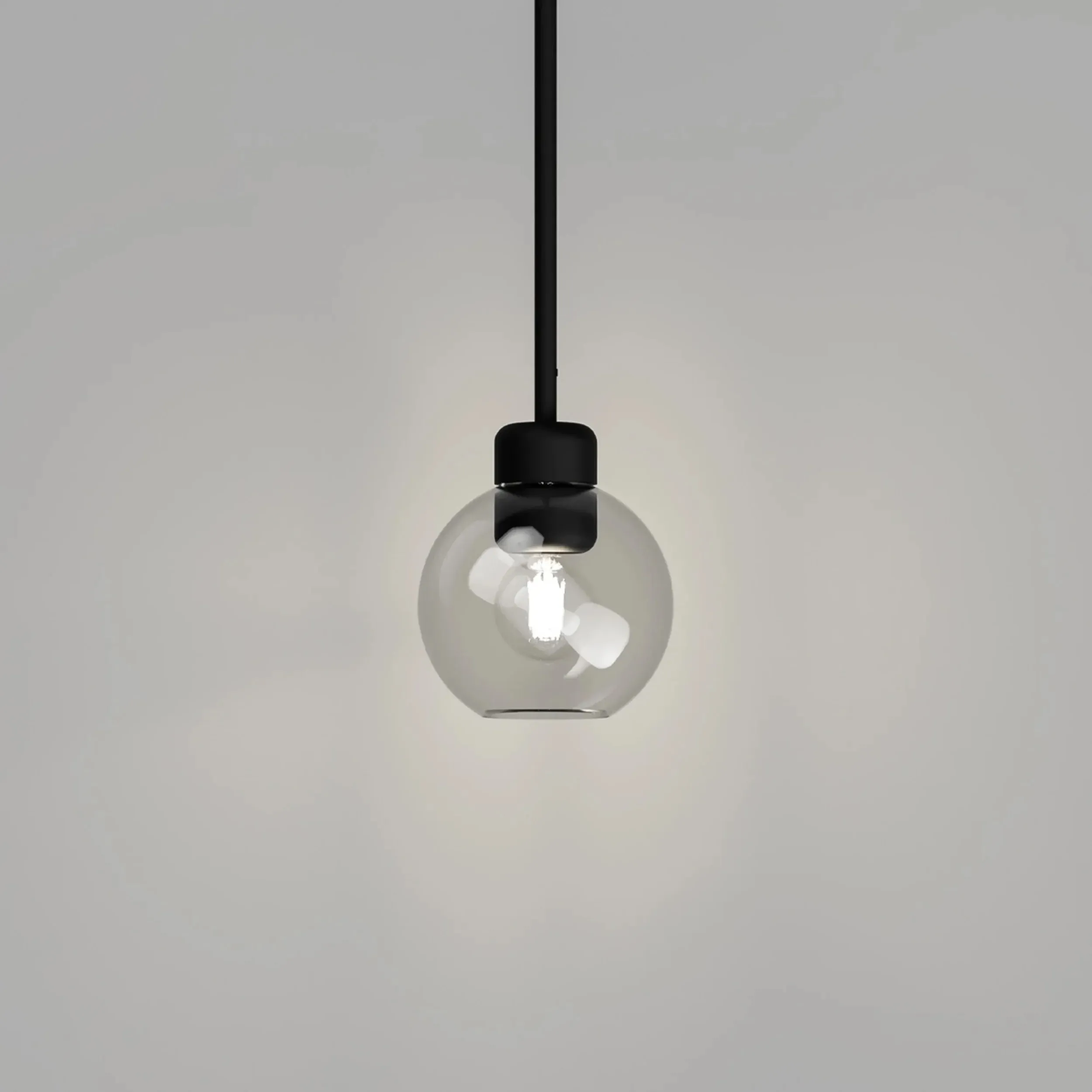 Parlour Lite Sphere Pendant - Black/Clear