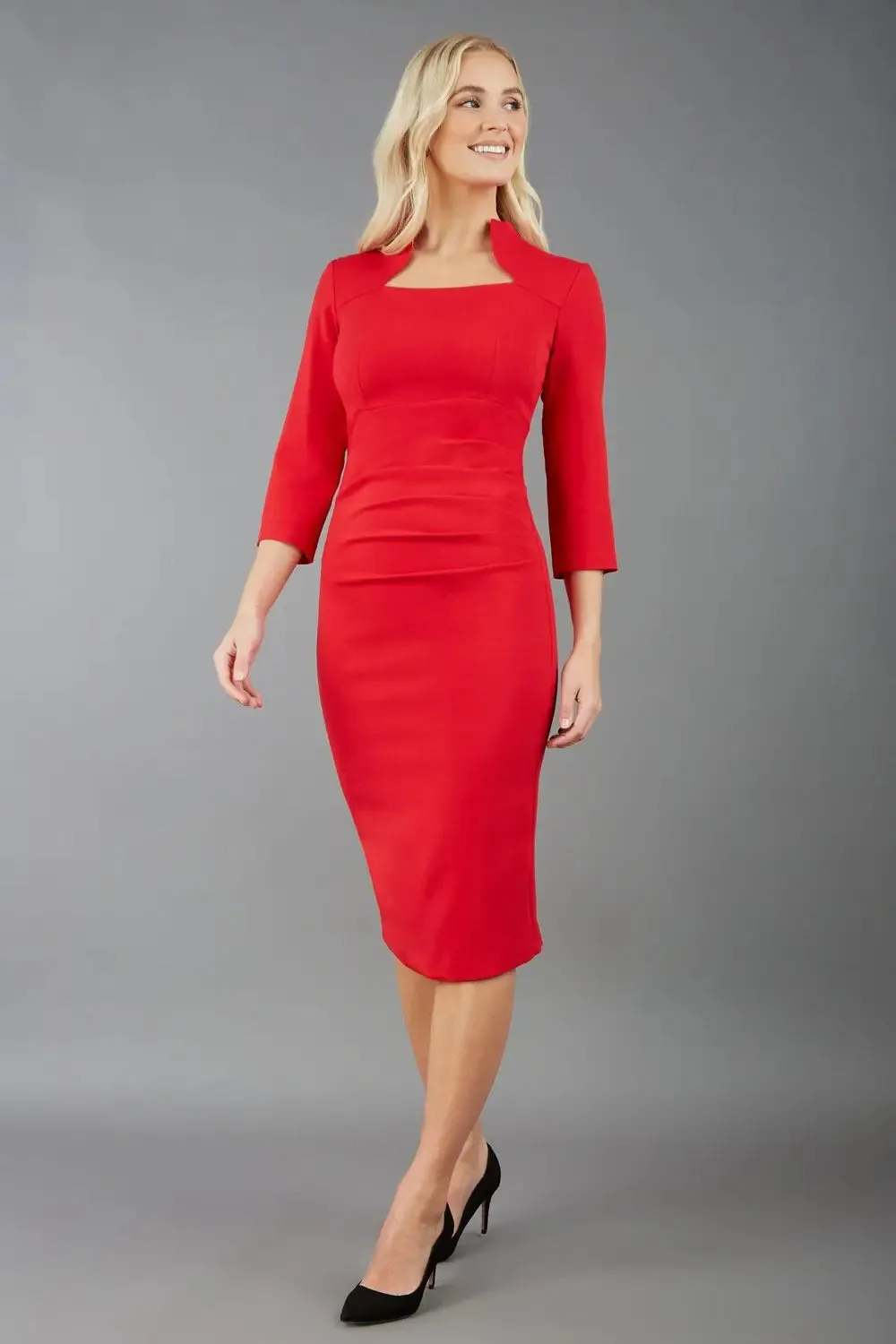 Plaza Dress - Scarlet Red