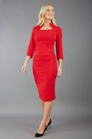 Plaza Dress - Scarlet Red