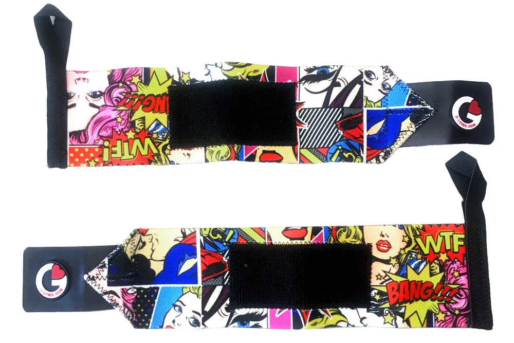 Pop Art wrist wraps