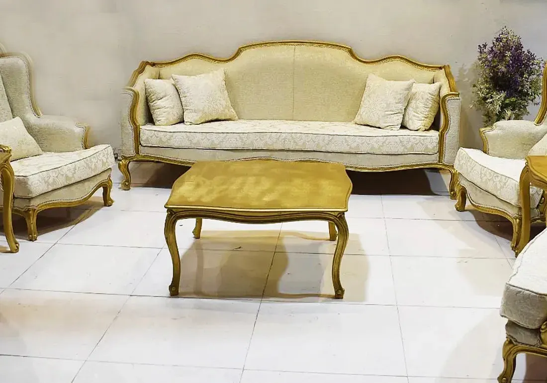 Premium and Classical Look Handcrafted Wooden Sofa Set