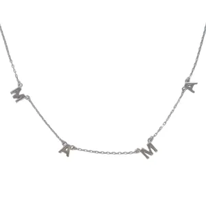 "MAMA" Classic BTY CZ Necklace