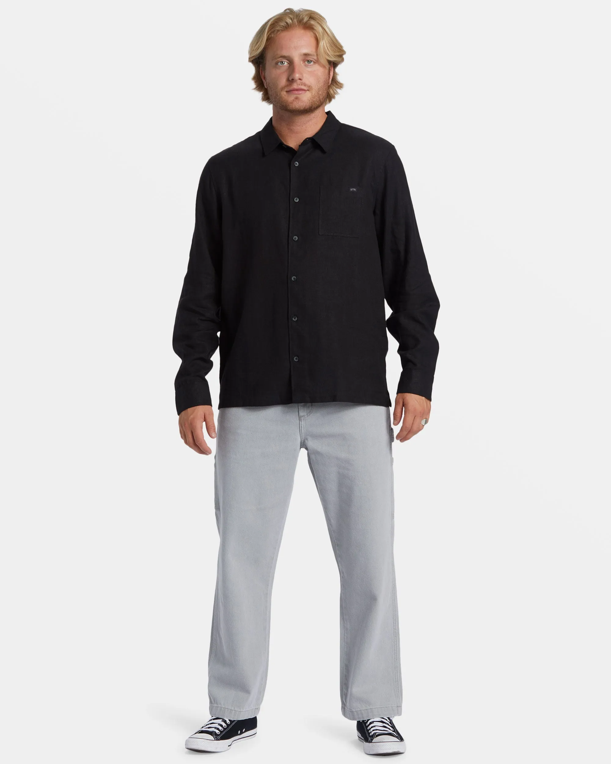 Ricardo Long Sleeve Shirt - Black